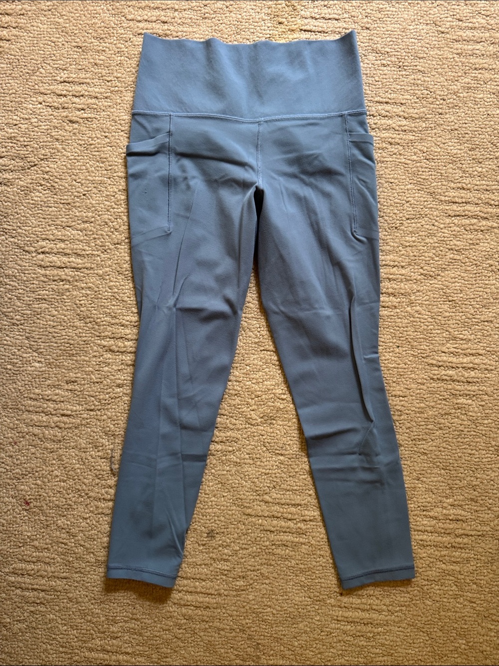 Athleta Blue Leggings With Pockets - Size Small